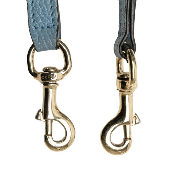 GUCCI Blue Leather Shoulder Bag - Picture 5 of 14